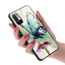 Стеклянный чехол для XIAOMI REDMI ПРИМЕЧАНИЕ 10S с узорами бабочек