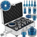 НАБОР АЛМАЗНЫХ КОЛОДОК И СВЕРЛ ДЛЯ ТВЕРДОГО ПОКРЕТА M14 + КОРПУС