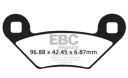 PLAQUETTES FREIN MOTO. POLARIS (ATV) 400 HAWKEYE H.O. (2X4) (13-14) EBC BRAKES Fphoto 6