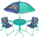 Набор САДОВОЙ МЕБЕЛИ детский: зонт для пикника, стол, стулья.