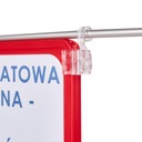 UCHWYT HACZYK DO RAMKI PLAKATOWEJ RUCHOMY - 2 SZT