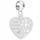 Подвески Сердце Best Friends, серебро 925 пробы
