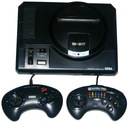 Консоль Sega Mega Drive + накладки + проводка.