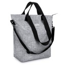 ZAGATTO Женская сумка-шоппер, большая серая сумка-шоппер, вместительная сумка через плечо