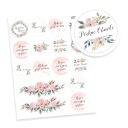 Набор свадебных наклеек