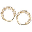 СЕРЬГИ-КОЛЦА С ЖЕМЧУГОМ И ЗОЛОТОМ ДЛЯ МАЛЕНЬКИХ ЖЕНЩИН