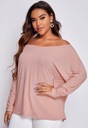 SHEIN BLÚZKA PLUS SIZE RUŽOVÁ DLHÝ RUKÁV 46 V3G Dominujúci materiál polyester