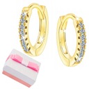 ЗОЛОТЫЕ СЕРЬГИ ДЛЯ ДЕВОЧКИ, СЕРЕБРЯНЫЕ ОБручИ 925 ПРОБЫ