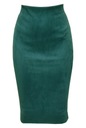 XS TUBA ZAMSZ BUTELKOWA zieleń spódnica midi fit
