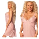 Женское моделирующее длинное кружевное платье-комбинация под низ 42