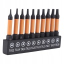 10 PCS TROJKATNY SRUBOKRETNY KIT BITOW 50 MM DUGOSC 1/4 POUCES 38photo 10
