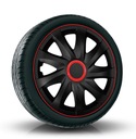 4 универсальных колпака Kando Race черного цвета диаметром 14 дюймов для автомобильных колес