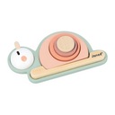 Деревянный сенсорный пазл Snail Sweet Cocoon для детей 12 месяцев и старше, Janod