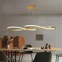 MENNYEZETI LÁMPA LED LÓGÓ CSILLÁR 70CM ARANY MODERN SZOBA + TÁVIRÁNYÍTÓ Szín arany sárga