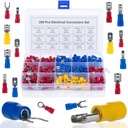 БОЛЬШОЙ НАБОР ИЗОЛИРОВАННЫХ РАЗЪЕМОВ ДЛЯ ПРОВОДОВ 280 ШТ. РАЗМЕР 15