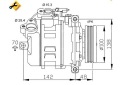 COMPRESSEUR DE CLIMATISATION CONVIENT VERS BMW 5 (E60), 5 (E61), 7 (E65, E66, Ephoto 15