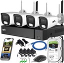 НАБОР WIFI-МОНИТОРИНГА 4 БЕСПРОВОДНЫЕ НАРУЖНЫЕ КАМЕРЫ 8Mpx UHD DVS