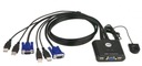 Переключатель KVM-переключатель 2 порта VGA/USB Aten CS22U