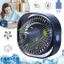 ВЕНТИЛЯТОР ПОРТАТИВНЫЙ НАСТОЛЬНЫЙ ВЕНТИЛЯТОР USB ТИХИЙ 3 СКОРОСТИ, ВРАЩАЮЩИЙСЯ НА 360°