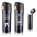 KUBEK TERMICZNY TERMOS 2w1 Z GRAWEREM Twój napis