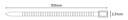 100X COLLIER DE SERRAGE BRIDE COLLIERS ZACISKOWE TRYTYTKI BLANC 2,5 X 150MM VERS 8KGphoto 13