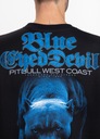 Bluza Pit Bull Blue Eyed Devil Czarna 3XL Wzór dominujący logo