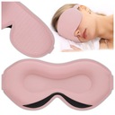 3D maska na spaní NASTAVITELNÁ, LEHKÁ, 100% ZATEMNĚNÁ, RŮŽOVÁ