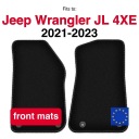КИЛИМКИ ВЕЛЮРОВІ BASIC ПЕРІД DO: JEEP WRANGLER JL 4XE 5 ДВЕРІ (2021-2023)  (18005347191) фото min 16