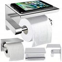ДЕРЖАТЕЛЬ ДЛЯ ТУАЛЕТНОЙ БУМАГИ МЕТАЛЛ СЕРЕБРЯНЫЙ ПОЛКА