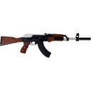 PUŠKA NA GULIČKY 6mm AK47 REPLIKA ZBRANE AK-47 KALAŠNIKOV DOSAH 40M Výška produktu 20 cm