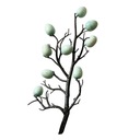 Gałęzie drzew jaj wielkanocnych Kreatywna łodyga jajka wielkanocnego na imprezę Green Egg