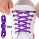 Шнурки полиэстеровые без завязок, эластичные на любой вкус, фиолетовые.