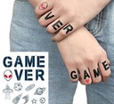 Временные татуировки Надписи GAME OVER лист М278