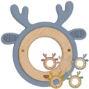 Fa Rágóka Fogzás Érzékszervi Fa Szilikon Rák Kék