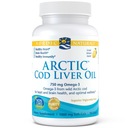 Nordic Naturals Arctic Cod Liver 750mg Citrón 90kp Ďalšie vlastnosti bez cukru