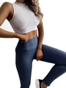 LEGGINSY PRĄŻKOWANE SPODNIE PRĄŻEK GETRY FITNE 5XL