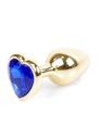Plug-Jewellery Gold Heart PLUG- Dark Blue Marka Boss Series