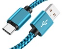 КАБЕЛЬ USB TYPE-C ДЛЯ БЫСТРОЙ ЗАРЯДКИ НЕЙЛОН QC 3.0 2A