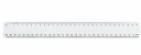 Прозрачная линейка 30 см пластик