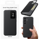 ОРИГИНАЛЬНЫЙ ЧЕХОЛ-БУМАЖНИК SMART VIEW ДЛЯ SAMSUNG GALAXY S24 С ЧЕРНОЙ КРЫШКОЙ