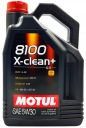MOTUL OIL 5W30 8100 X-CLEAN+ C3 5L FREE STANDARD ДЛЯ ДИЗЕЛЬНОГО БЕНЗИНА