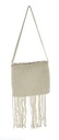 Pletená taška z MAKRAMY makramé kabelka z Indie Model Macrame ecru