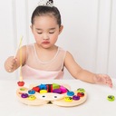 DREWNIANA UKŁADANKA SORTER KLOCKI MONTESSORI