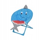 Detská záhradná stolička skladacia pohodlný žralok 52 cm