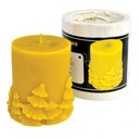 Силиконовая форма - Маленький цилиндр с елочками.