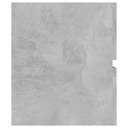 vidaXL Skrinka pod umývadlo, sivá betónová, 90x38,5x45 cm, doska Výška nábytku 45 cm