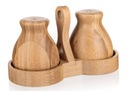 ПРИПРАВА Шейка для соли и перца БАМБУКОВАЯ ПОДСТАВКА