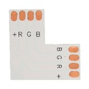 УГЛОВОЙ РАЗЪЕМ ДЛЯ RGB СВЕТОДИОДНЫХ ЛЕНТ 10мм 4-КОНТАКТНЫЙ - 4-КОНТАКТНЫЙ