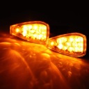 4X ПОВОРОТНИКИ МОТОЦИКЛЕТНЫЕ QUADA УПРАВЛЕНИЕ 12 V ЧЕРНЫЕ ДЫМОВЫЕ 14 СВЕТОДИОДНЫЕ  фото 12