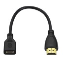 Кабель Mini HDMI — HDMI 1.4 4K, 15 см